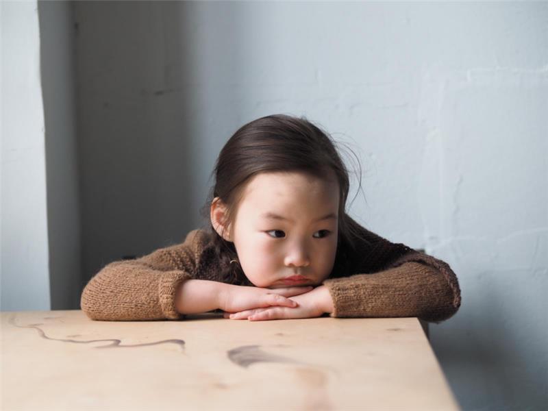 Little girl thinking